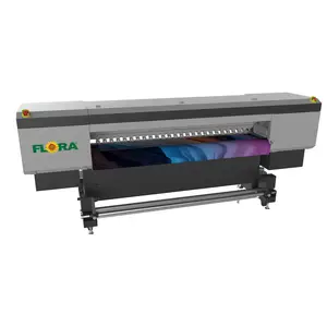 Flora 3.2m A1 A2 Inkjet Epson UV Printer Wide Large Format Roll to Roll Printing Machine Tecido Digital UV Inkjet Printer