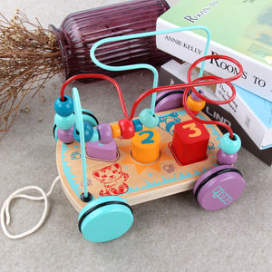 Juguete de animales para bebé, laberinto de cuentas de Madera, Juguetes didácticos, Madera, venta al por mayor - Product Image 3