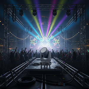 400W COB LED High Brightness Zoom Moving Head Stage Light Colorful Framing for Concerts and Events - Product Image 1