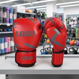 Gants de boxe d'entraînement en cuir microfibre à doigts entiers pour boxeurs adultes - Personnalisables pour la gym, les arts martiaux et la lutte - Product Image 1