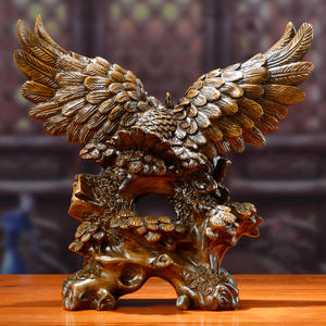 Meilleures ventes 2022, grande statue d'aigle en résine antique, ornement de faucon en résine solide - Product Image 4