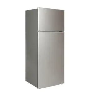 210L Combi refrigeración hogar nevera superior congelador doble puerta nevera refrigerador para el hogar