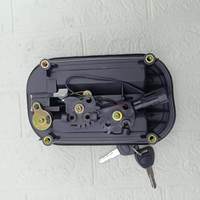 Serrure de porte de compartiment à bagages universelle noire pour bus avec réflecteur ambre, modèle ZK6127/191 pour pièces de bus Yutong King Long