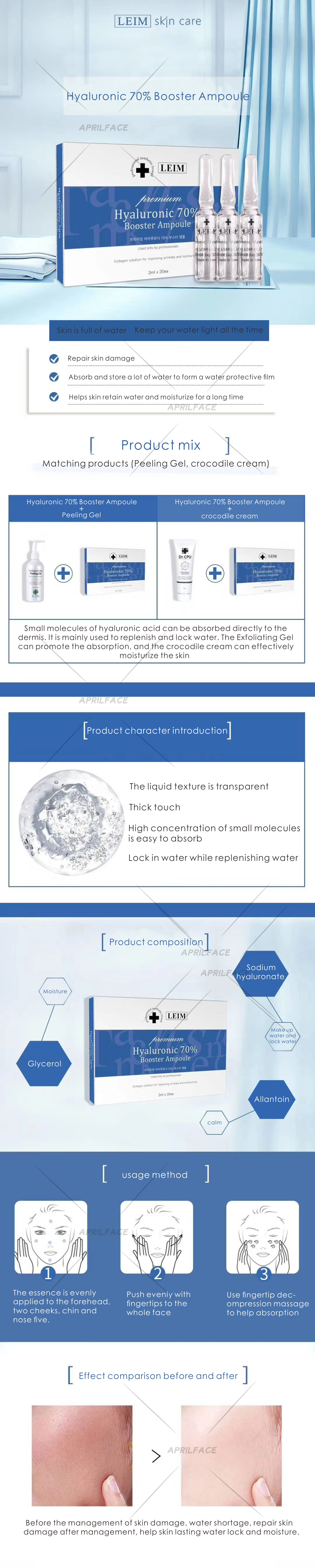 korea authentic LEIM  Collagen booster ampoule ampoule  LEIM   Microneedling Serum skin booster