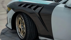 Thích hợp cho 2024 Ford <span class=keywords><strong>Mustang</strong></span> GTD phiên bản cơ thể hẹp của sợi Carbon lá xe đặc biệt sợi carbon an toàn phía trước Fender - Product Image 2