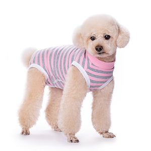 <b>Dog</b> Thin Belly Protection Vest Free Stripe Shirt with Back Buckle <b>for</b> Female <b>Dogs</b> Post-Sterilization & Weaning - Product Image 5
