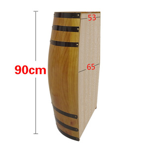 Table de bar en bois sur mesure avec couvercle en forme de baril à vin pour la décoration - Product Image 4