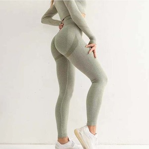 Migliori donne di alta qualità <span class=keywords><strong>abbigliamento</strong></span> da palestra migliori pantaloni TikTok a vita alta Leggings Yoga ODM fornitura di <span class=keywords><strong>abbigliamento</strong></span> Fitness - Product Image 1