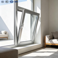 Fenêtres et Portes Coulissantes Modernes en Alliage d'Aluminium, Double Vitrage, Anti-Ouragan, pour Maison, Bureau, Bâtiment, Fenêtre Relevable