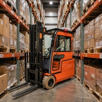 Chariot élévateur électrique à trois roues 1,5T 2T |   Petit rayon de braquage |   Pneu plein |   Utilisation en entrepôt intérieur