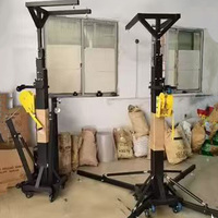 Torre de Elevación de Acero de Uso Rudo con Malacate de 6M 7M y Capacidad de Carga de 290KG para Pantalla LED Luces de Escenario Line Array y Truss Cuadrado