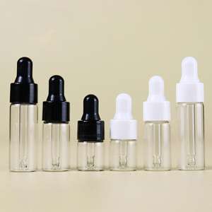 Bouteille d'échantillon d'<span class=keywords><strong>essence</strong></span> en verre transparent 1ml 2ml 3ml 5ml bouteille de solution originale compte-gouttes pour masques faciaux perruques huile essentielle - Product Image 3