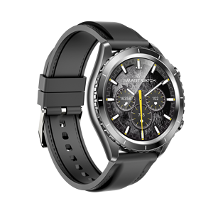 2025 New Arrival người đàn ông của kinh doanh Smartwatch 1.43 "AMOLED màn hình 360 xoay NFC Silicone ban nhạc IP68 không thấm nước Heart Rate Monitor - Product Image 4