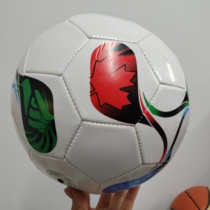 Balón de Fútbol Cosido a Máquina de PVC para la Copa Mundial 2026, Talla 5, con Logotipo Personalizado, Popular en Todo el Mundo, Balón de Fútbol Duradero - Product Image 3