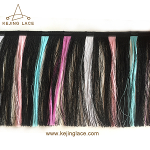 Bán buôn <span class=keywords><strong>Polyester</strong></span> dài chainette lụa <span class=keywords><strong>Fringe</strong></span> Trims cho trang phục trang trí - Product Image 4