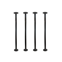Mesa de Metal Moderna con Patas Plegables, Versátil para Comedor, Cocina, Sala de Estar, Dormitorio, Hotel, Escuela, Hospital, en Oferta