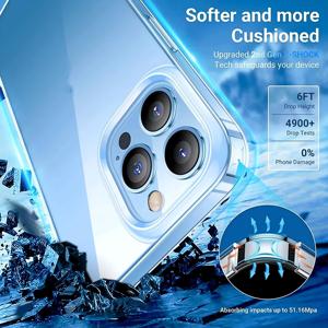 Fundas Transparentes para iPhone 15 Pro Max, 16 Plus, 17 Air, 17e, 16e, 14, <span class=keywords><strong>13</strong></span>, 12, de TPU Suave y Silicona, en Oferta - Product Image 3