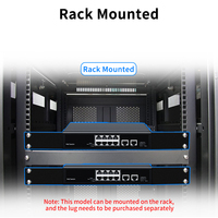 HORACO - Conmutador POE de 11 Puertos, 10/100/1000 Mbps, Conmutador Inteligente Estándar IEEE802.3af/at para Cámaras IP/Cámaras de Seguridad NVR, 7.6 Gbps
