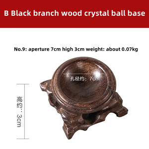 Esferas <span class=keywords><strong>huevos</strong></span> pastoral soporte de exhibición decorativo pedestal base madera bola de cristal soporte de exhibición artesanía decoración del hogar - Product Image 6