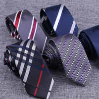 Bleu rayé Plaid cravate mâle cravate mode hommes professionnel uniforme hommes serveuse personnel cou cravate chemise accessoires