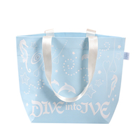 Sac personnalisé coloré grande capacité en bâche RPET laminée imperméable, en matériau recyclé, avec poignée durable et coutures renforcées
