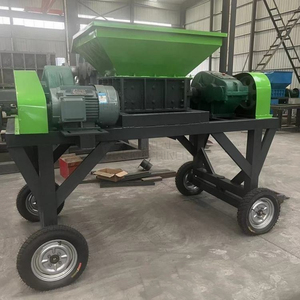 Kleiner Zerkleinerung schrott Aluminium Eisen Mobile <span class=keywords><strong>Shredder</strong></span> Kunststoff Gummireifen Crushing Double Shaft <span class=keywords><strong>Shredder</strong></span> - Product Image 4