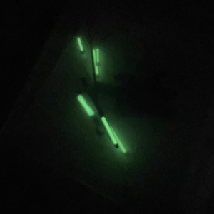 Pièces de montre, six aiguilles vertes lumineuses pour mouvement à quartz VK63, argent, or, rose, noir, rayé - Product Image 5