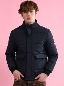 Chaqueta Acolchada para Hombre, Cuello Alto, Repelente al Agua, Ligera, para Viajes, Senderismo y Actividades al Aire Libre - Product Image 2