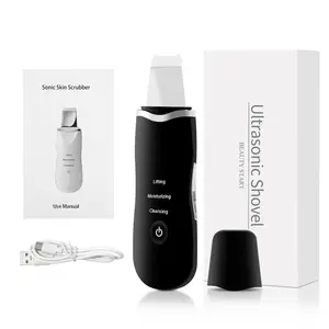 Handheld Ultrasonic Face Cleaner/ Microcurrent Ultrasonic Skin Scrubber Cleaner Multi-function Beauty Equipment