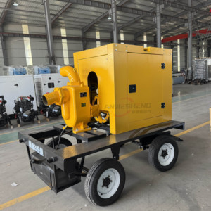 Générateur de pompe à eau portable 25KW, 40KW, 60KW, 100KW pour la lutte contre les inondations et la lutte contre les incendies, pompe mobile auto-amorçante - Product Image 1