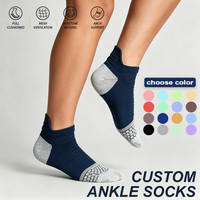 Chaussettes de sport en coton Juncai pour hommes, chaussettes de course respirantes avec logo, design antibactérien, chaussettes personnalisées