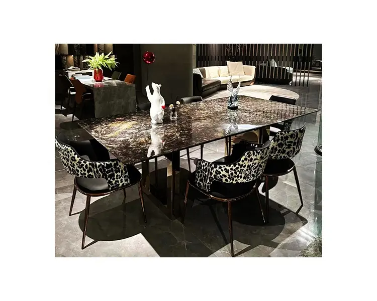 Tavolo in marmo diamante nero tavolo in marmo diamante nero per la stanza decorare tavolo in marmo diamante nero