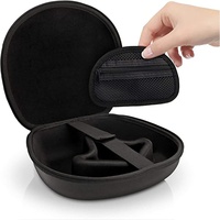 Étui pour casque EVA avec fermeture éclair, 2-3 compartiments, étanche, antichoc, sac de rangement protecteur pour casque Bluetooth numérique