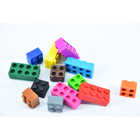 Crayons de modélisation de blocs de construction mignons pour personnaliser la forme que vous voulez Convient aux crayons pour enfants et étudiants
