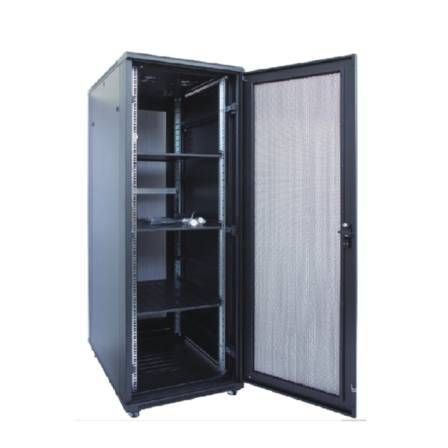 Mesh Door 42U 19 Inch Network Cabinet IDC Server Rack with Industrial Air Conditioners Modular Data Center