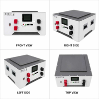 Batterie hybride 15 kW 48 V intelligente LiFePO4 au phosphate de fer et de lithium, montable en rack, empilable, avec BMS et application Bluetooth