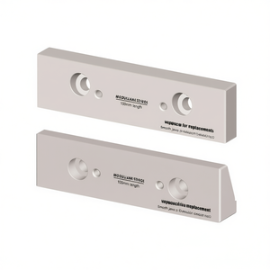 Mandril liso para tornillo de banco modular, 100 mm de longitud, pieza de repuesto de acero mecanizado de precisión - Product Image 2
