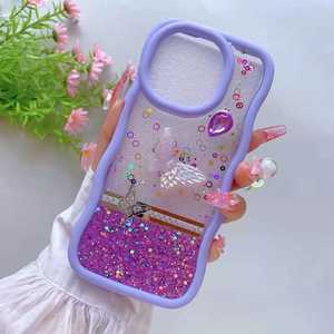 Moda Big Wave PC TPU con mariposa brillo accesorios funda de teléfono celular para <span class=keywords><strong>Honor</strong></span> X6B Plus 200 Lite X8 X7 X9B - Product Image 5
