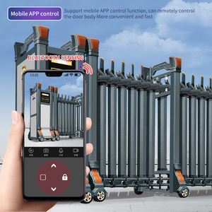 Schiebetor ประตูอลูมิเนียมอัลลอยด์แบบยืดหดได้ประตูอัตโนมัติ - Product Image 3