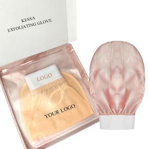 Guante de Masaje y Exfoliación Corporal, Guante Kessa Marroquí con Empaque, Guantes Exfoliantes de Seda de Morera 100% Natural para Baño Femenino - Product Image 1