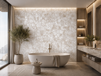 Dalle de pierre semi-précieuse en agate blanche rétroéclairée pour panneau mural LED, comptoir de bar, plateau de table, dessus de vanité, surface décorative