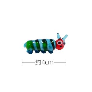 Cute Murano Glass Worm <strong>Bug</strong> Insect Figurine Toy Home Decoration - Product Image 2