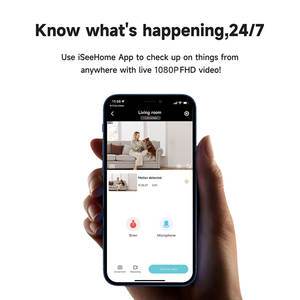 كاميرا مراقبة منزلية ذكية Eseecloud بدقة 4 ميجابكسل، تعمل بتقنية واي فاي 5 جيجاهرتز، مع صوت ثنائي الاتجاه ورؤية ليلية وكشف للحركة، مستشعر CMOS - Product Image 4