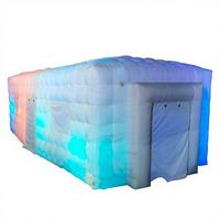Dôme Gonflable 8,3 x 4 x 3,7 Mètres en PVC 0,55 mm Étanche, Sans Colonne, pour Événements, Stockage, Glamping, Extérieur, Double Couche