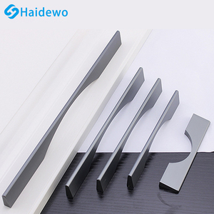 ריהוט haidewo מטפל שחור אנודייז דלת ידית מסגרת אלומיניום ידיות מטבח ארון ידיות חומרה - Product Image 5