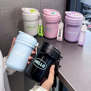 316 Stainless Steel Vacuum Insulated Coffee Cup Thickened Walls Portable Design for Students Modern Minimalism Home Office Use - Product Image 1