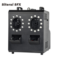 Machine à bulles de brouillard LED SITERUI SFX 900W avec coque en plastique, double roues, contrôle LCD, télécommande DMX, portée 50-60m, AC110/220V, réservoir 1.2L, 4 modes