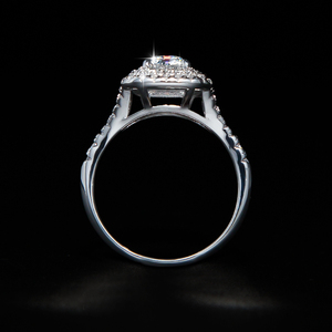 Ready to Ship S925 Sterling <strong>Silver</strong> 5*7mm 1ct <strong>Emerald</strong> Cut Moissanite <strong>Ring</strong> for Women Engagement Wedding Band - Product Image 4