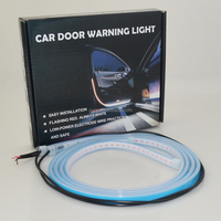 Pièces automobiles 12V 120CM Bande lumineuse LED universelle à double couleur (blanc et rouge) pour portière de voiture, avec fonction de bienvenue et d'avertissement de mouvement