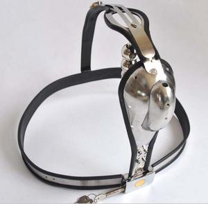 HM Hot Men T-shape Stainless Steel Bondage <strong>Chastity</strong> Belt <strong>Male</strong> With Anal Plug Sexy Understand Pant - Product Image 3